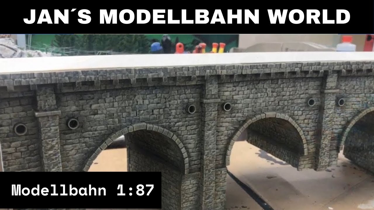 Modelleisenbahn 1:87  Selbstbau Viadukt
