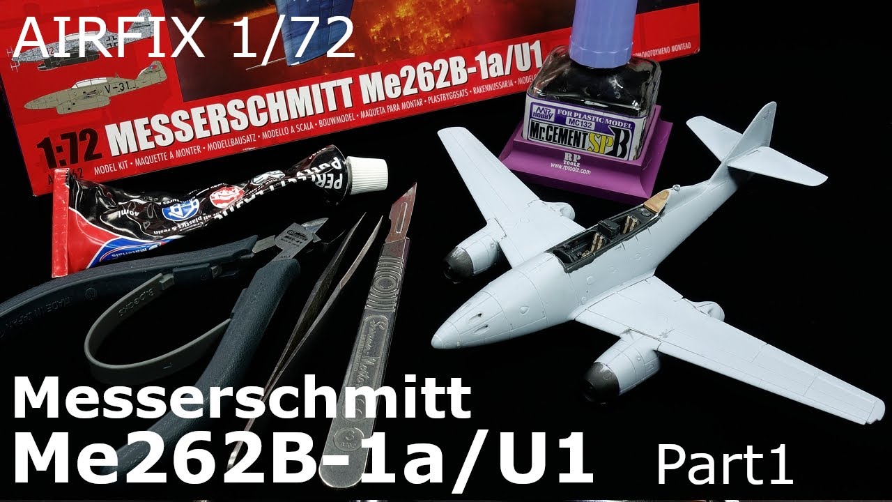 Aircraft Model - Airfix 1/72 Me262B-1a/U1  Part1/4