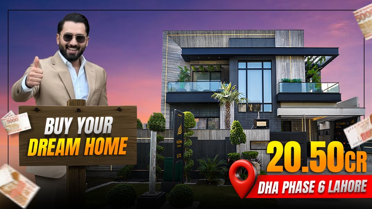 Современный дом на продажу в DHA Phase 6 в Лахоре | Полный тур по дому от Syed Brothers