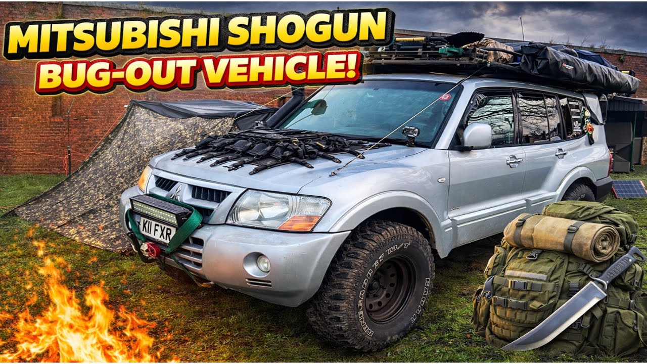 Лучший в Великобритании автомобиль Mitsubishi Shogun для экстренной эвакуации.