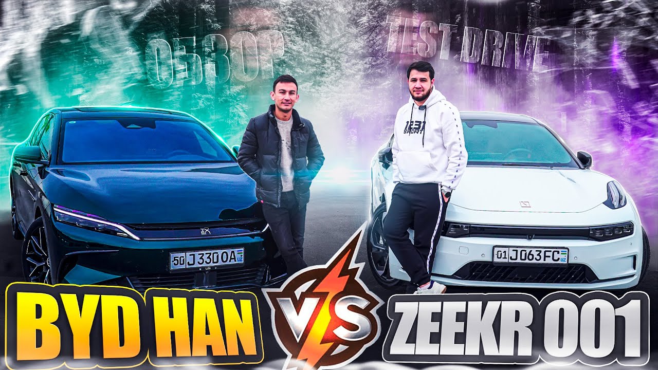 BYD HAN VS ZEEKR 001 😳 QAYSI BIRI TEZROQ ? - ZEEKR 001 TO'LIQ OBZOR
