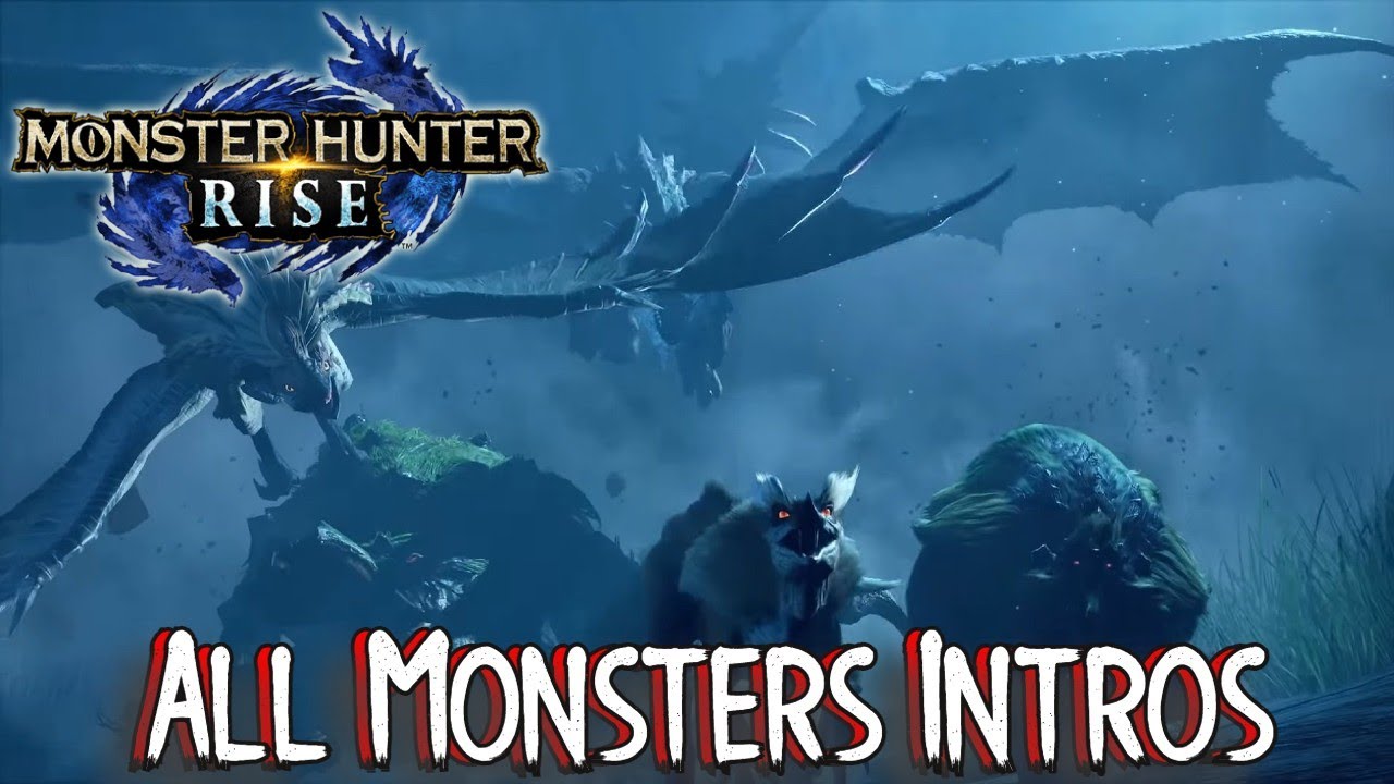 Monster Hunter Rise All Monster Intro/ Ecology/ Cutscene (Spoilers)
