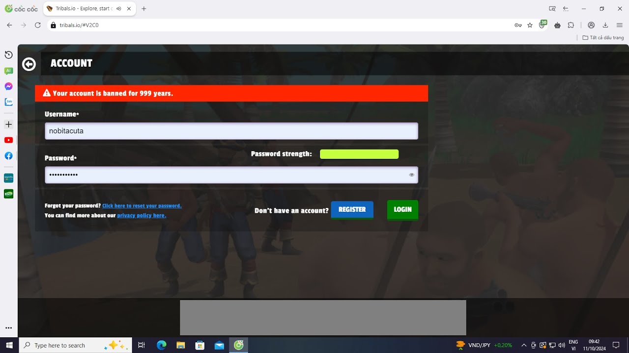 Tribals.io BUG ( BAN acc ) nobitacuta