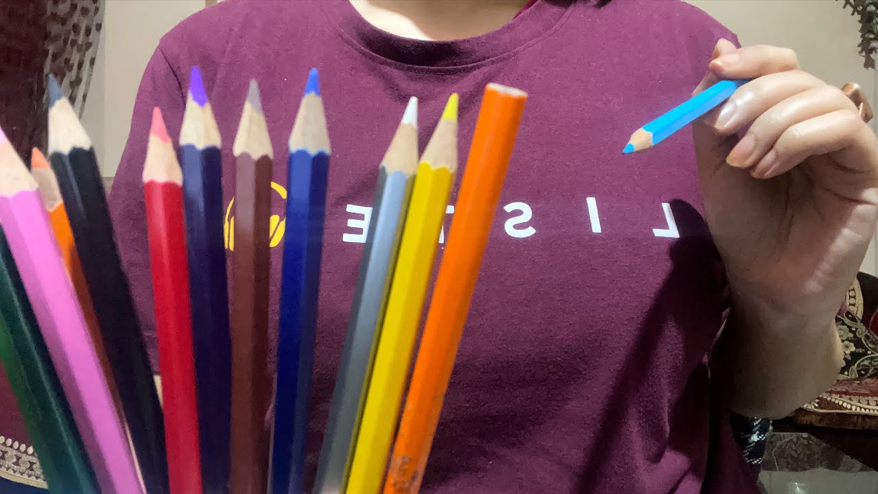ASMR Pick a Pencil game (Actual Camera Tapping)
