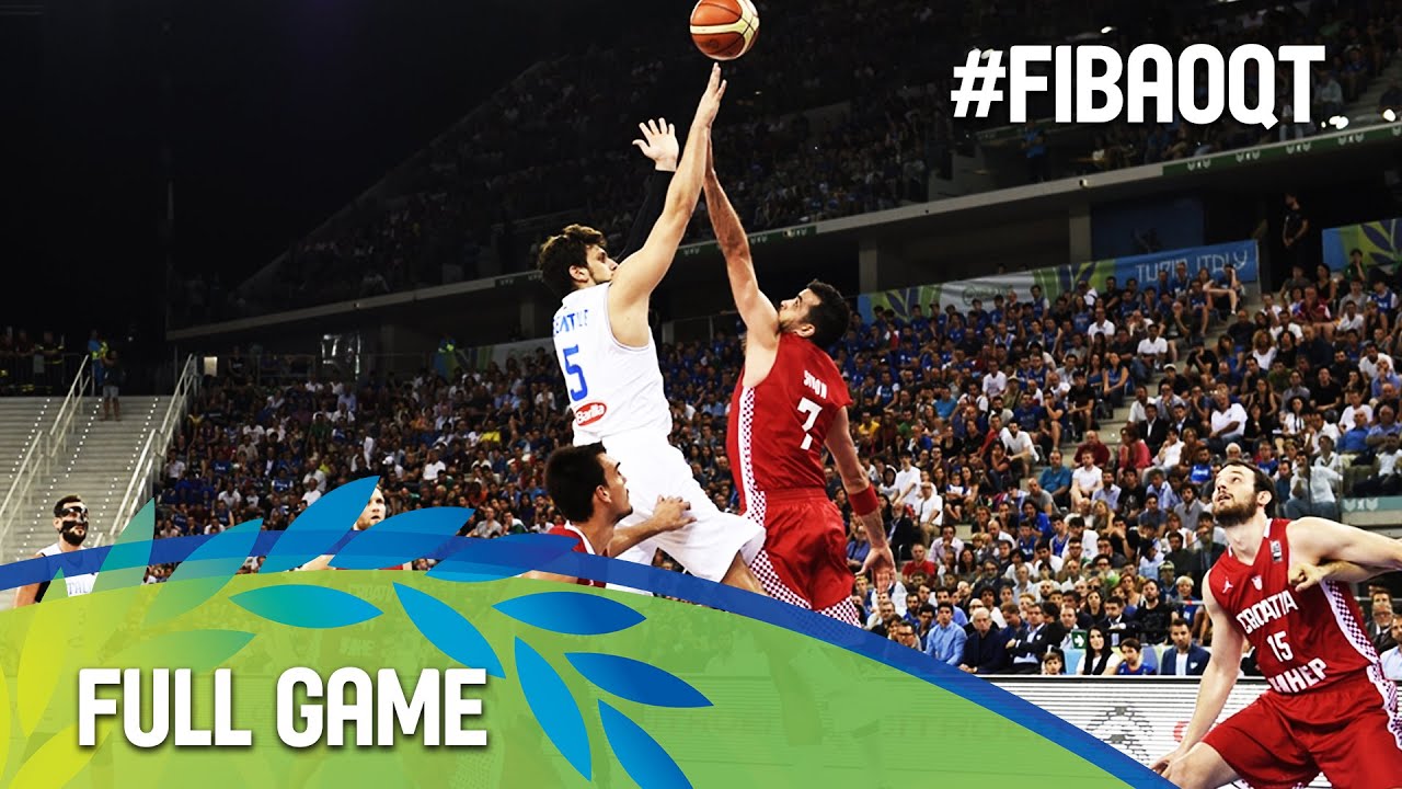 Italy v Croatia - Full Game - 2016 FIBA Olympic Qualifying Tournament - Italy