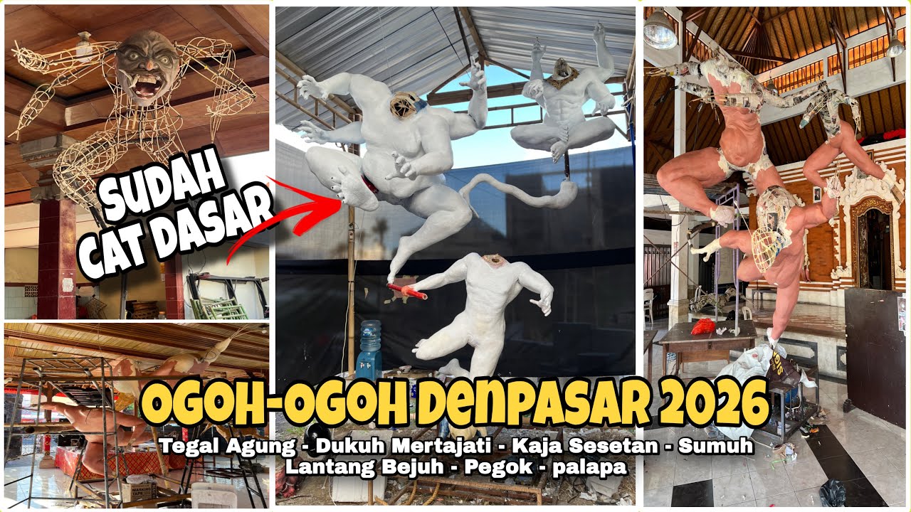 Keliling Denpasar Awal Desember Ternyata Sudah Ada Ogoh-Ogoh 2026 Yang Di Cat Dasar
