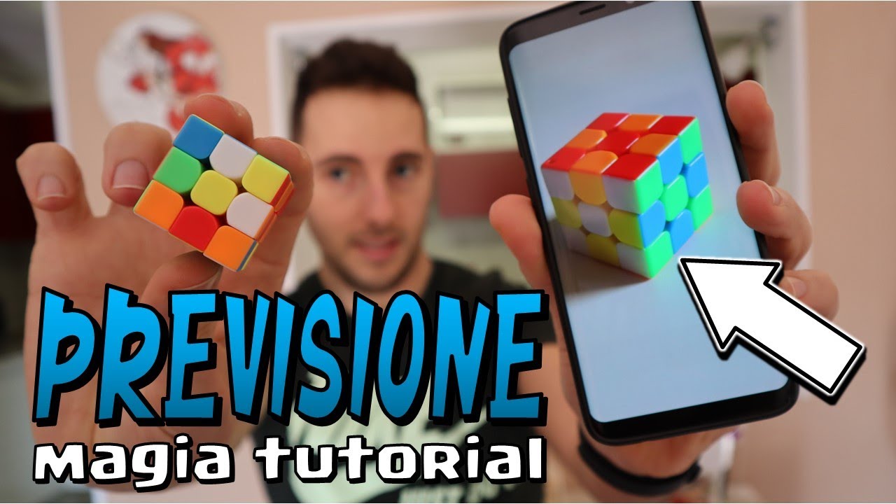 TUTORIAL MAGIA CON CUBO DI RUBIK |  RISOLUZIONE ISTANTANEA 1 SECONDO DEL CUBO