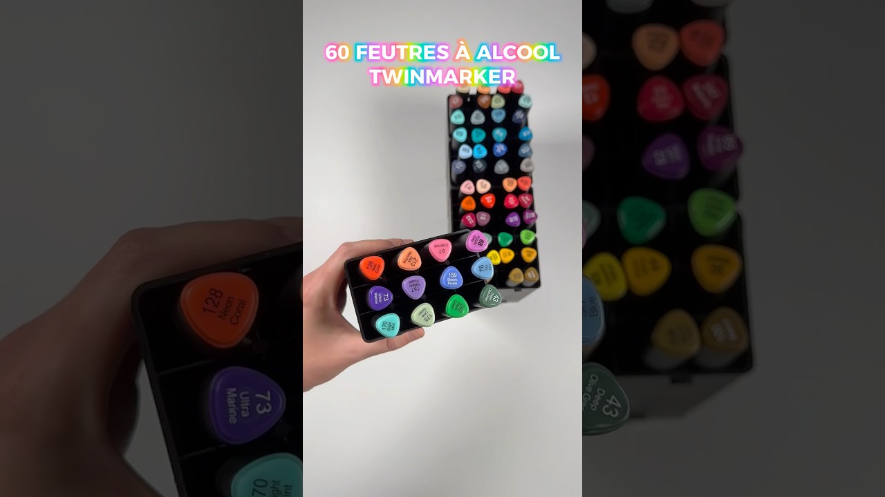 Feutres Action 🎨#action #dessin #coloriage #magasinaction #feutre #twinmarker #feutrealcool #asmr
