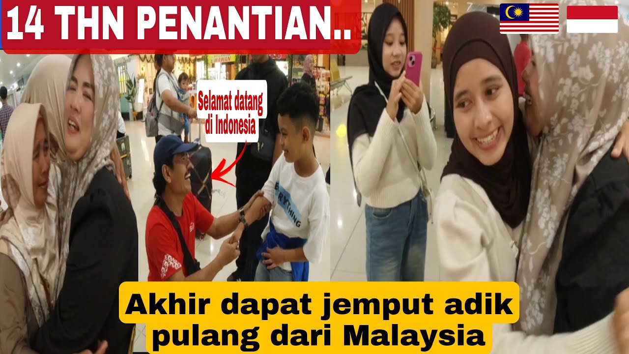 BERTAHUN DI MALAYSIA, HARI INI ADIK SAYA PULANG🏠