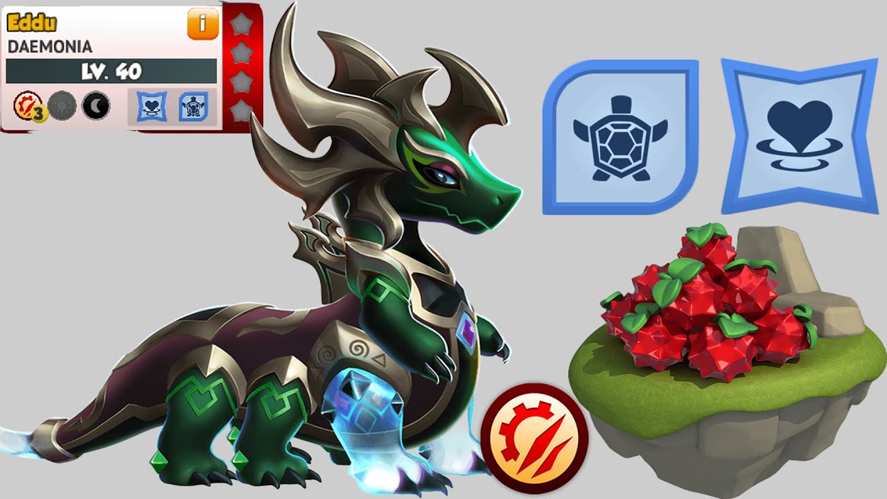 Upgrading Daemonia Dragon to Level 40 , Dragon Mania Legends