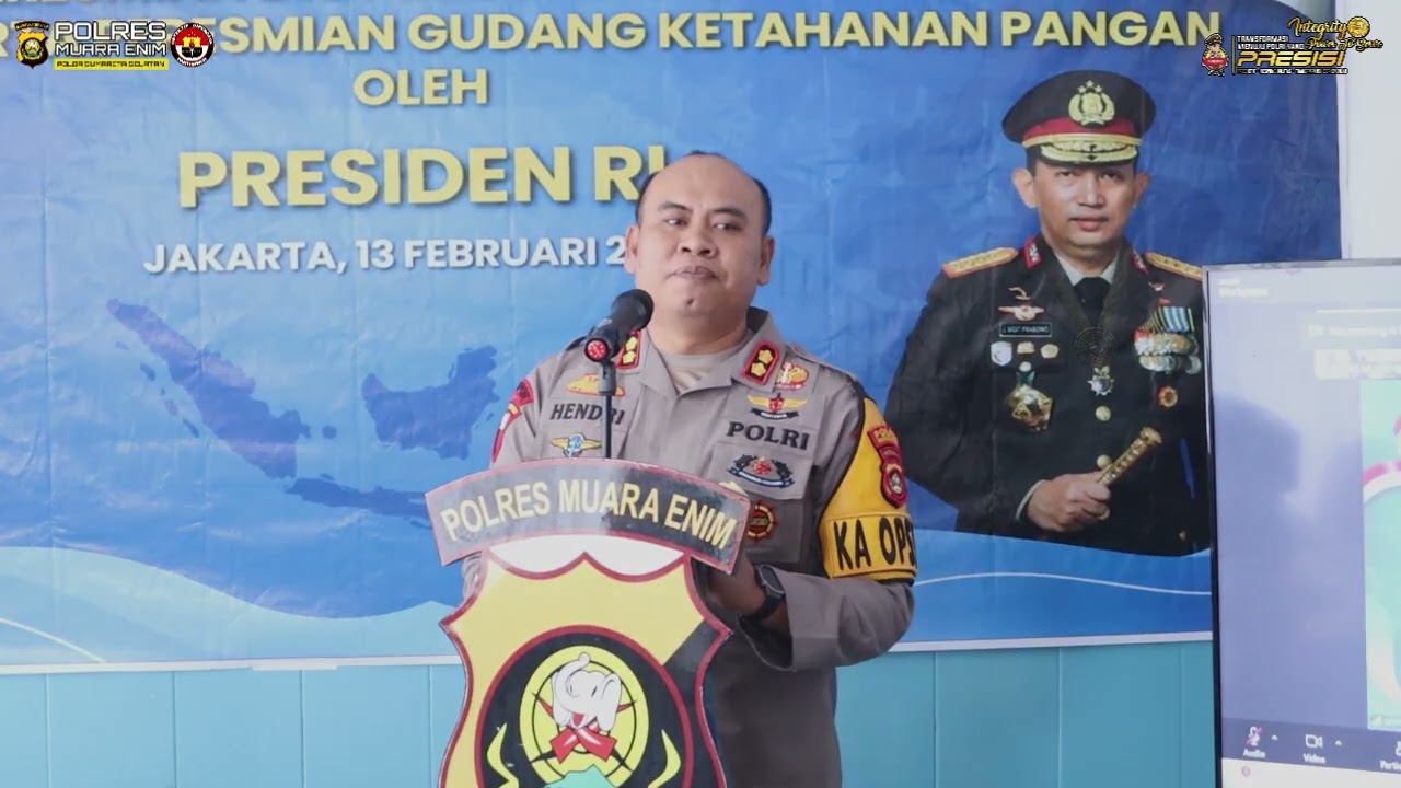 Peresmian dan GroundBreaking SPPG Polri Serta Peresmian Gedung Ketahanan Pangan Polri Melalui Zoom