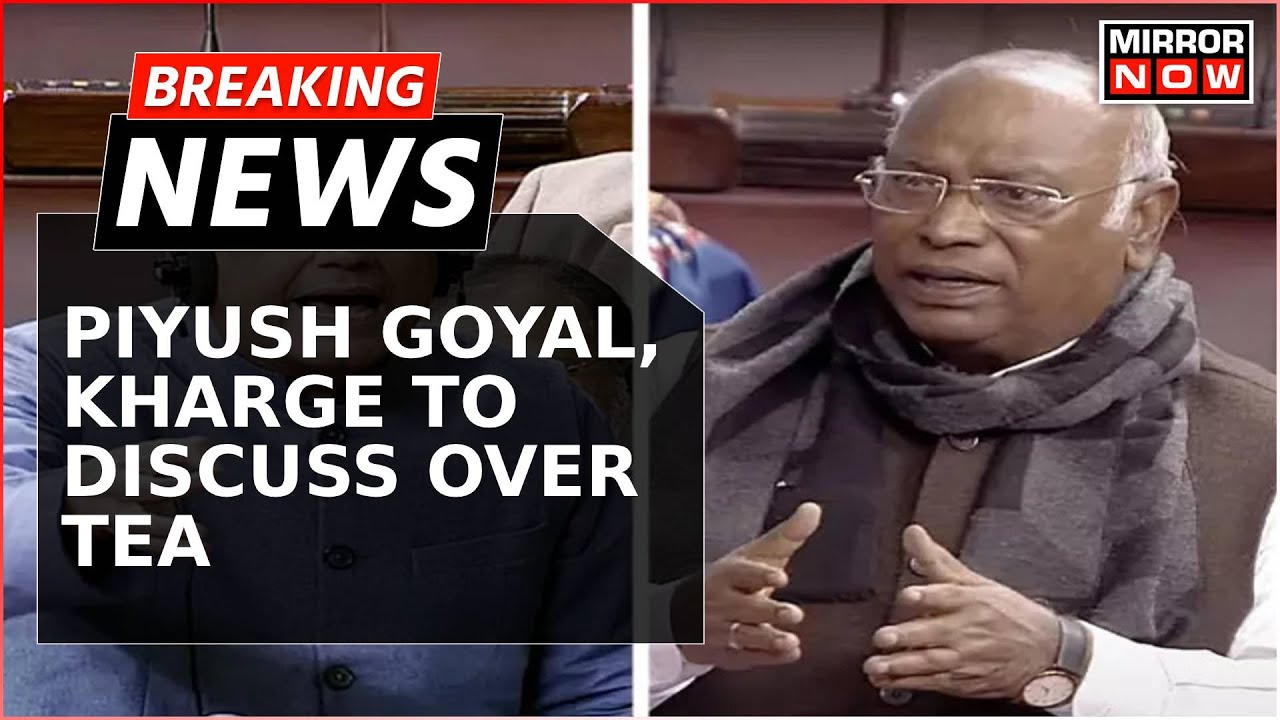 Breaking News | Piyush Goyal Visits Kharge's Office, Govt's Outreach To Oppn | Sansad Logjam To End?