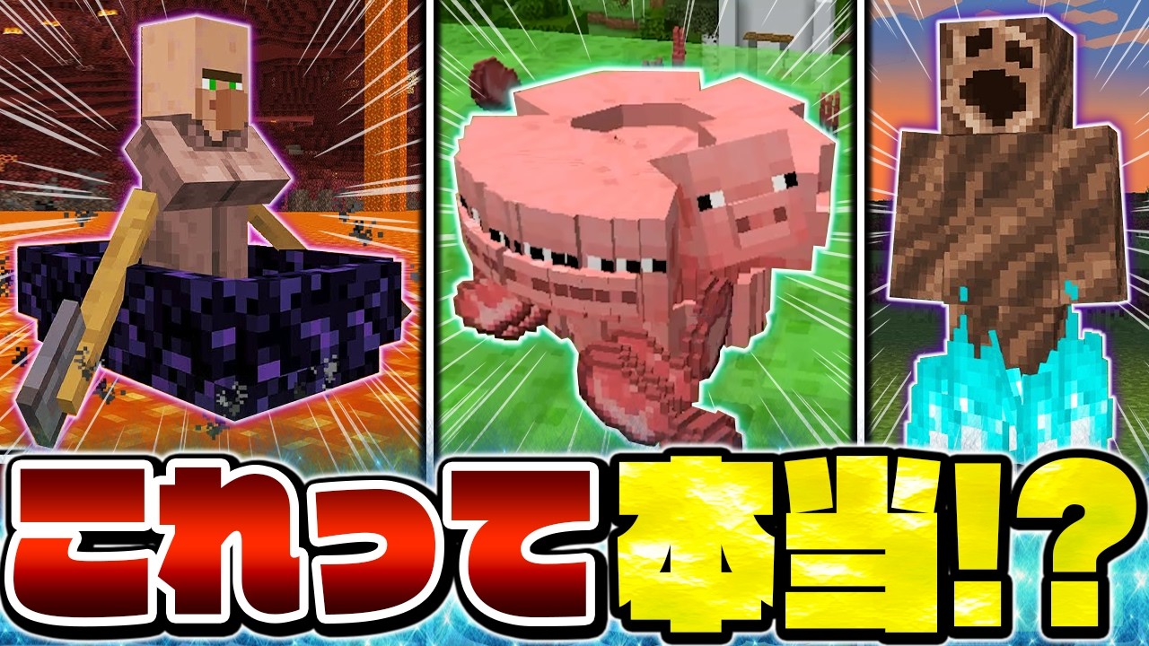 【マイクラ】ウソみたいな衝撃のバグ裏技・隠し要素 まとめ【一気見総集編】【Minecraft・マインクラフト】