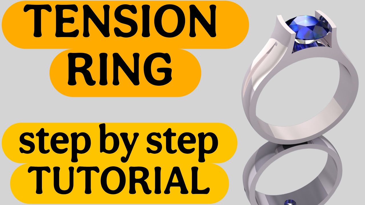 HOW TO DESIGN A TENSION RING IN MTRIX 9.0 || AMIT CAD #jcad #amitcad #cad #tensionring #ring #rhino5