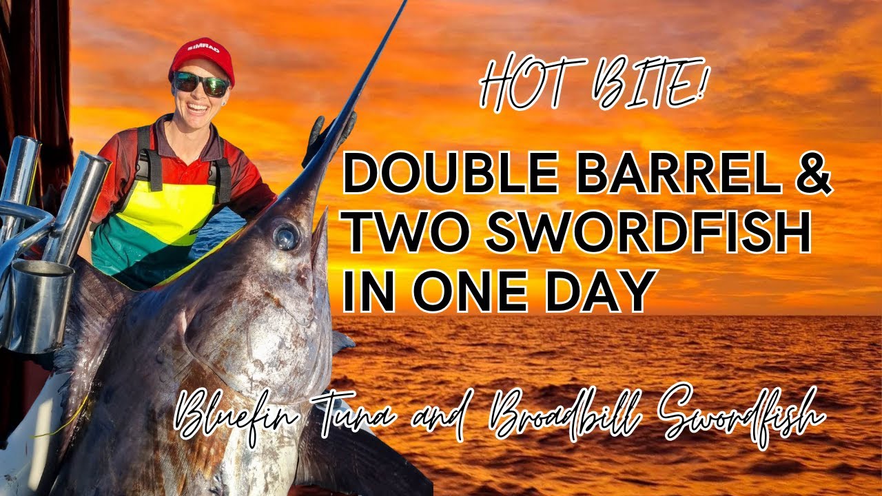 HOT BITE! Double Barrel and two Swordfish in one day.