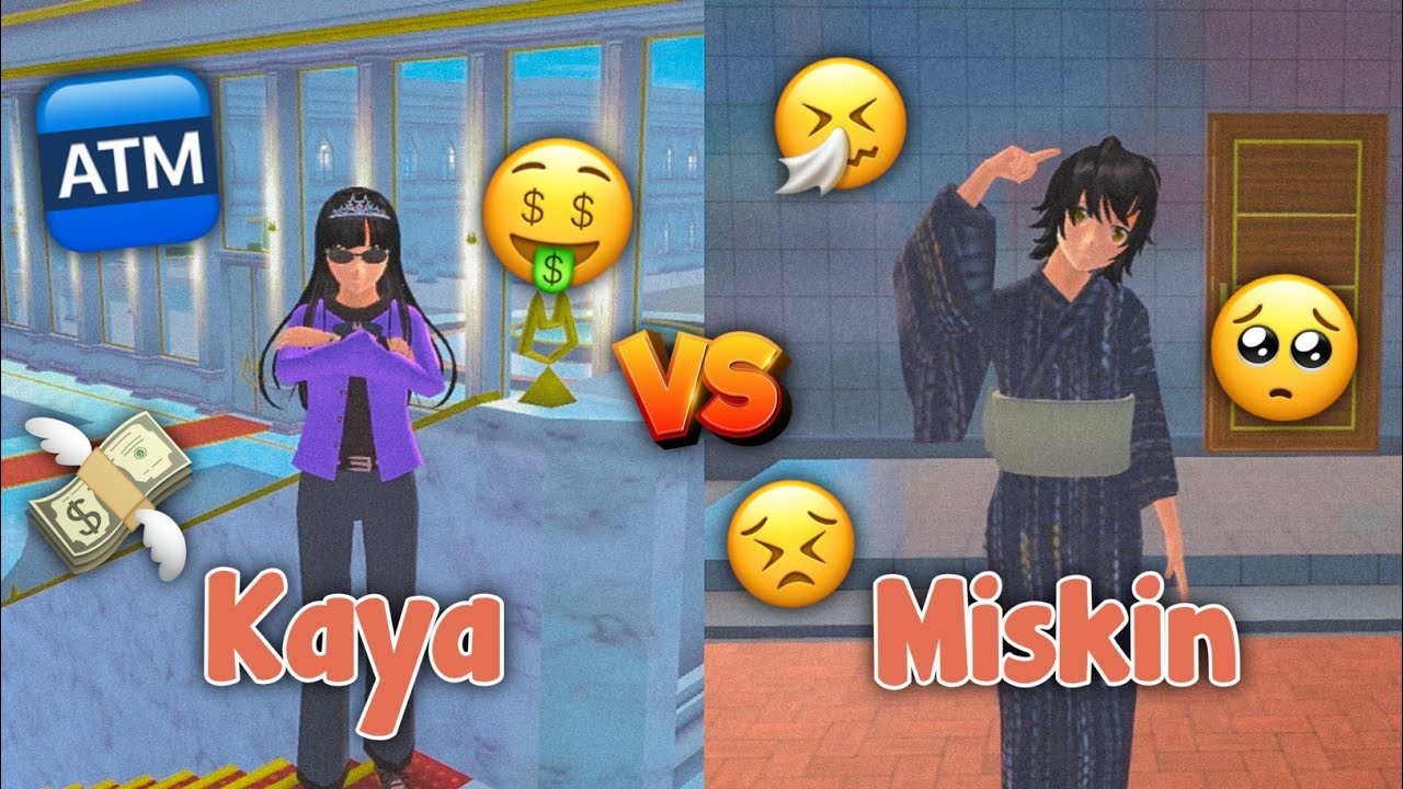 KAYA VS MISKIN [ SAKURA SCHOOL SIMULATOR ]