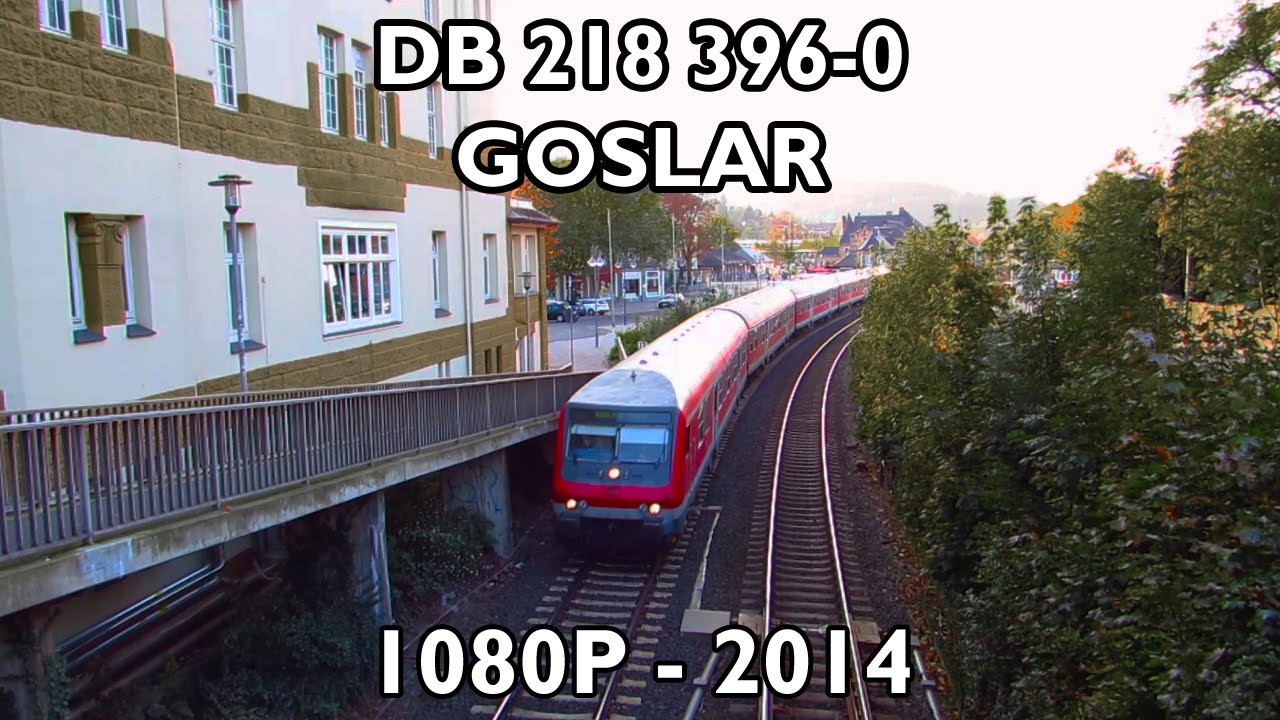 DB 218 396-0 in Goslar with loud turbo!