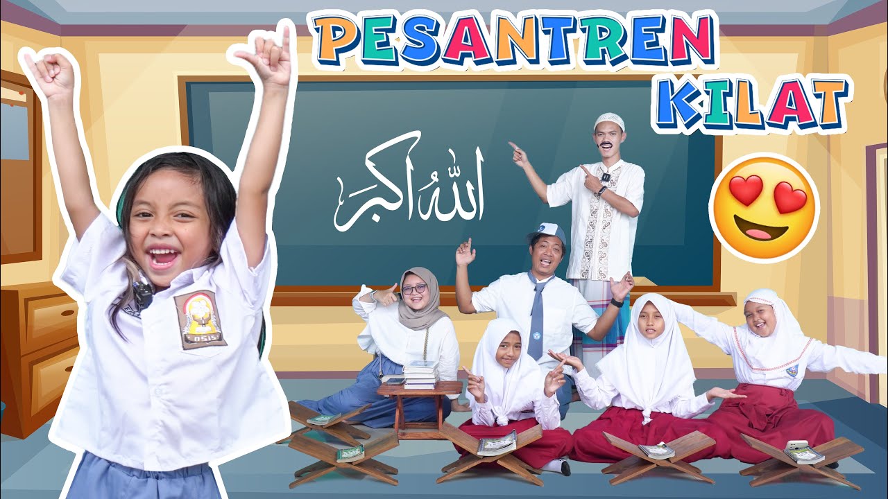 LEIKA COBAIN SEKOLAH PESANTREN KILAT SAAT PUASA‼️ BARENG AYAH BUNDA😍😍