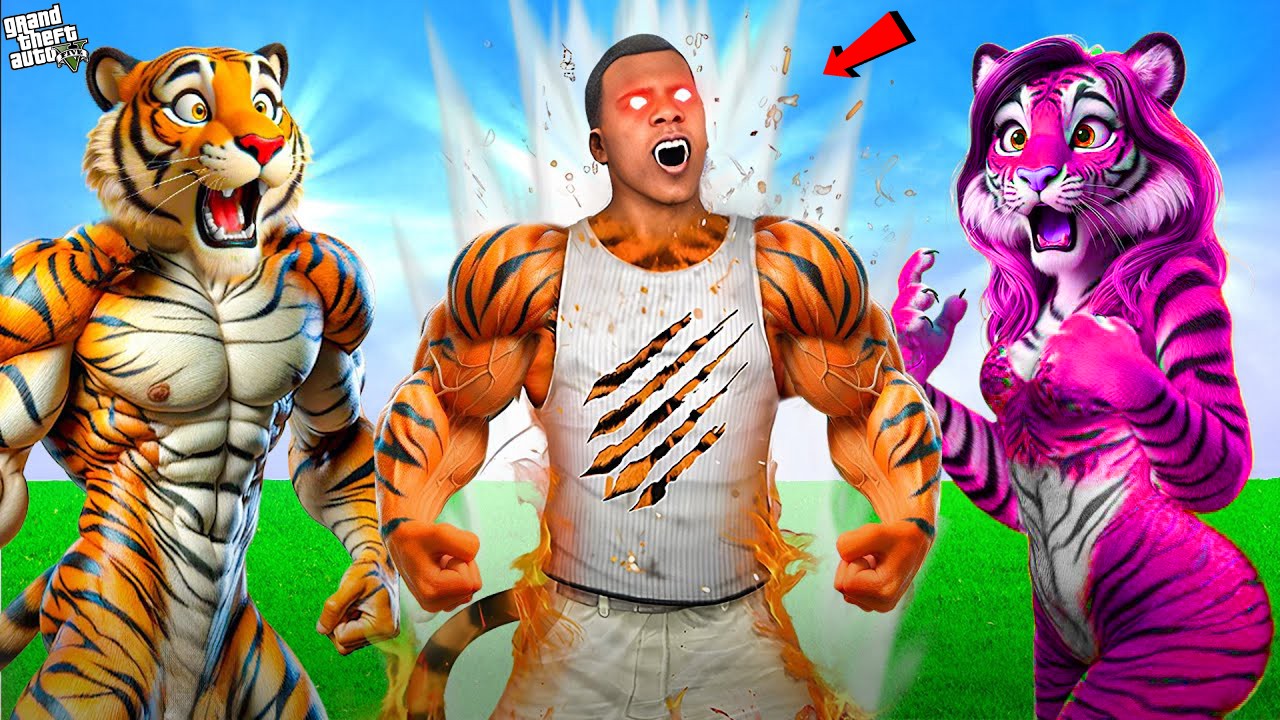 FRANKLIN Adopted By TIGER FAMILY In GTA 5!
