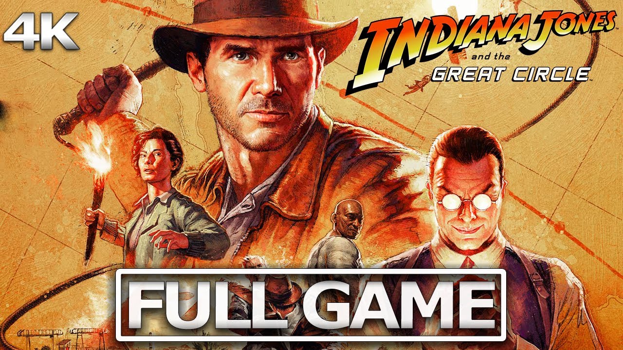 INDIANA JONES AND THE GREAT CIRCLE Full Gameplay Walkthrough / No Commentary【FULL GAME】4K Ultra HD