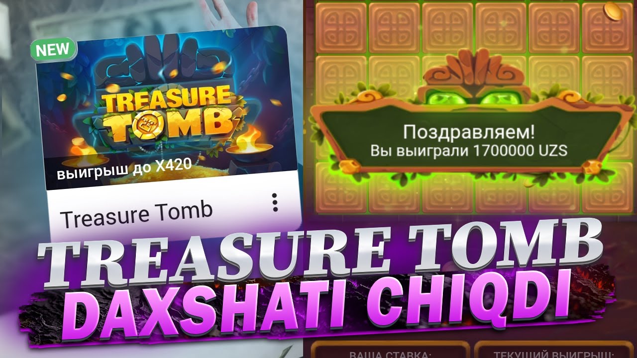 TREASURE TOMB YANGI GAMESCHA    #1xbet #lilbet #1win #mosbet #newslot #kazinolive