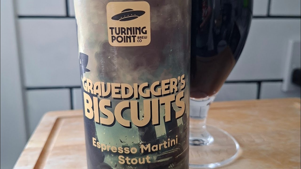 Turning Point Brew Co Gravediggers Biscuits Espresso Martini Stout 8.4% ENGLAND 🏴󠁧󠁢󠁥󠁮󠁧󠁿 