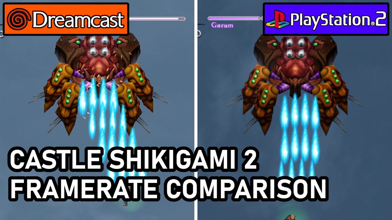 Castle Shikigami 2  |  Dreamcast vs PS2  |  Frame Rate Comparison