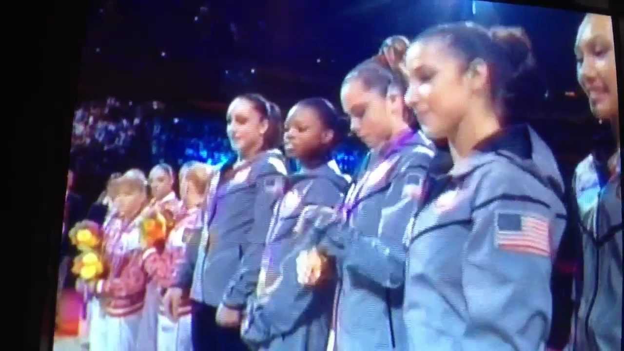 2012 Olympics: Women's Team Gymnastics Medal Ceremony