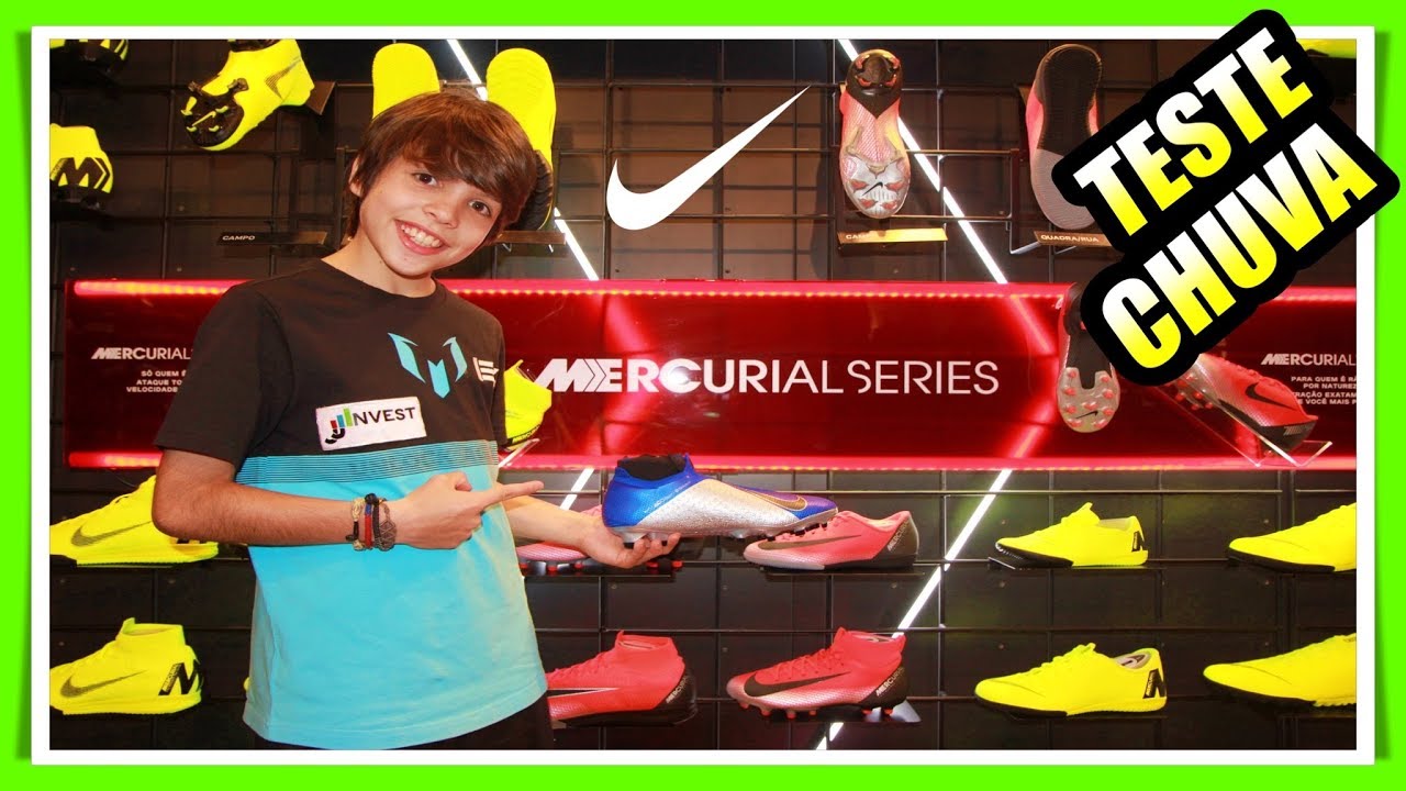 NOVA CHUTEIRA NIKE PARA FUTEBOL DE CAMPO + TESTE NA CHUVA