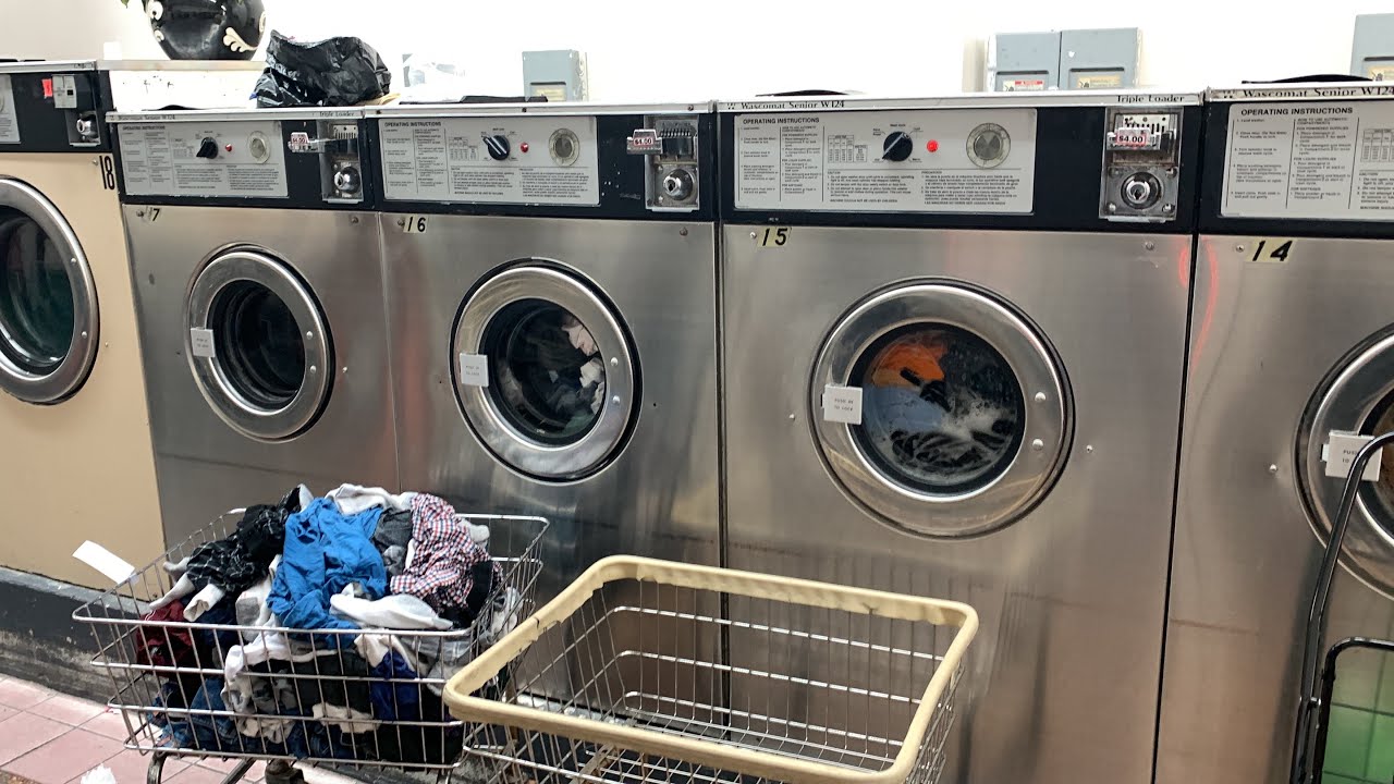Laundromat day S2 Episode 2 Busy 4th Generation of Wascomat & Dexter Washers action (Part 1)