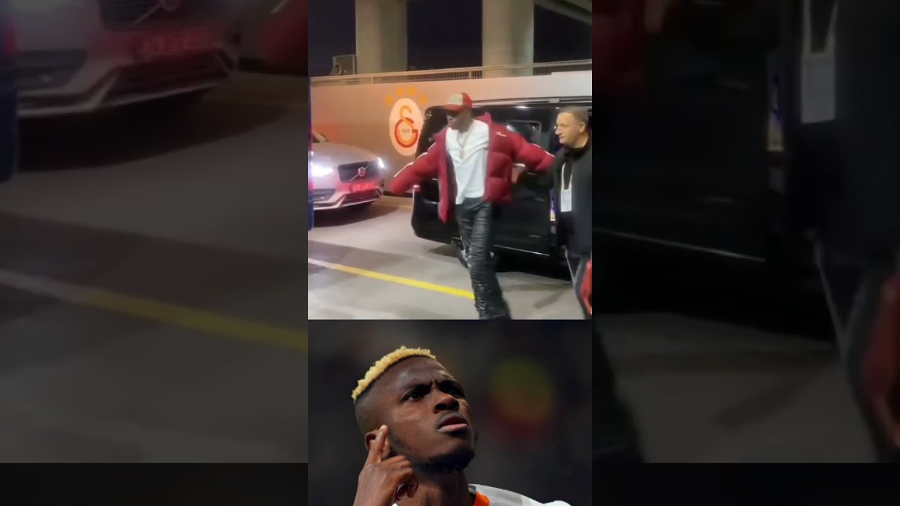 Victor Osimhen arrived in a grand style for Galatasaray match  #goviral #galatasaray