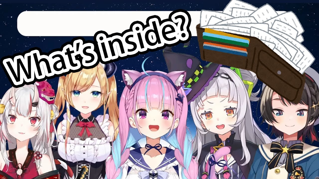 What's inside their wallet?【Eng Sub/Hololive】