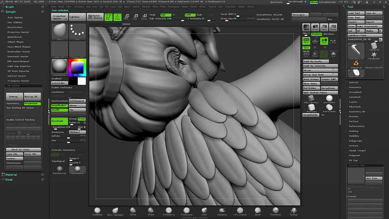 Zbrush Insert Mesh Brush With PolyPaint