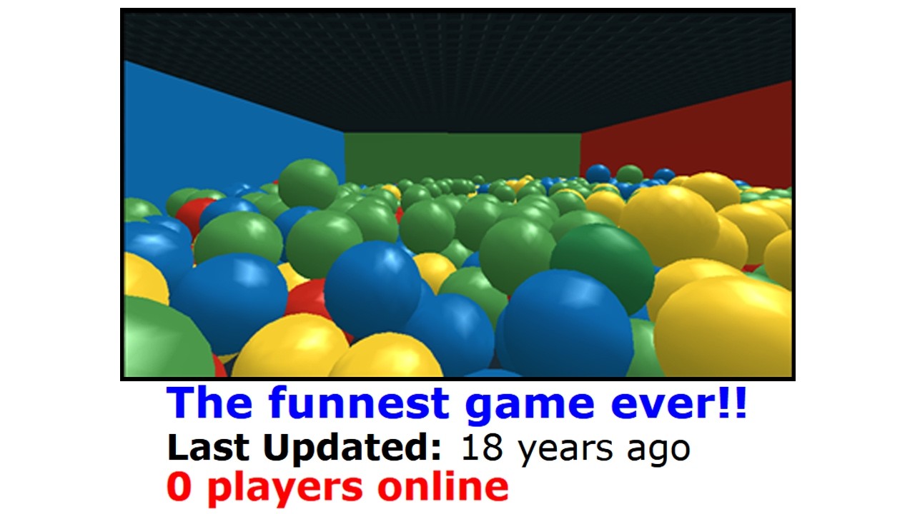 Abandoned Roblox Games 4
