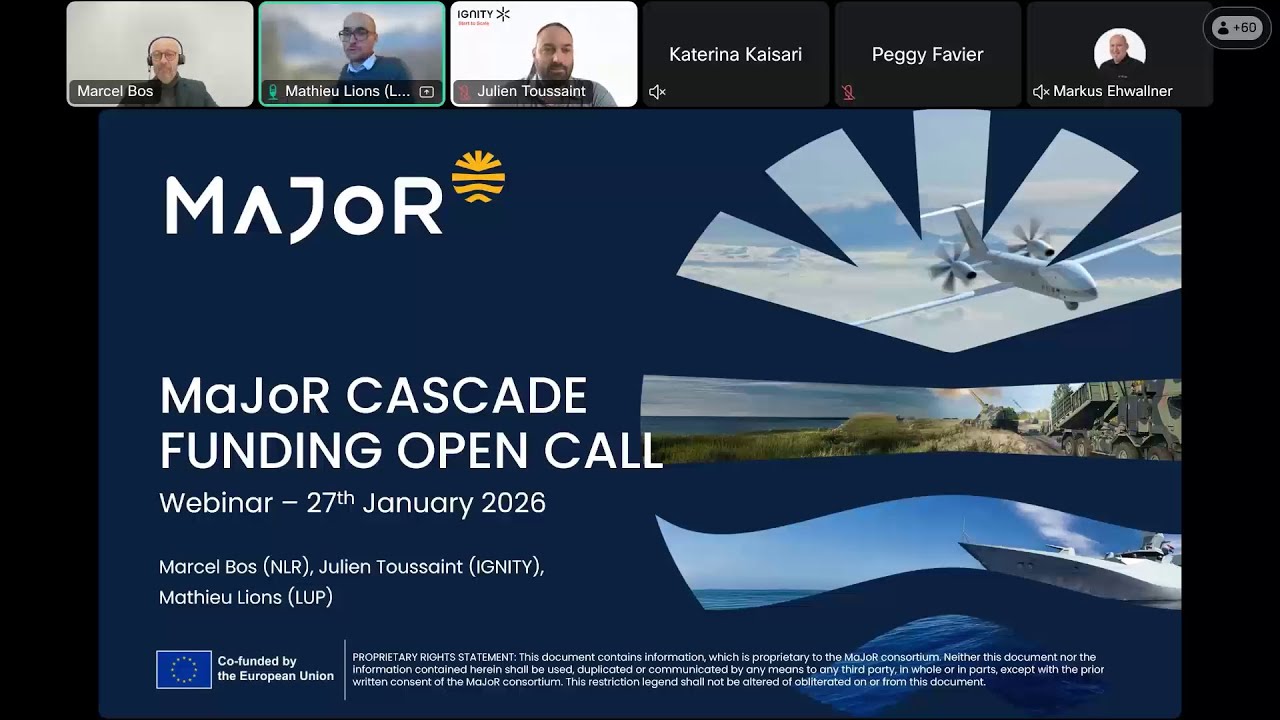 MaJoR  | webinar on cascade funding  -  2026/01/27