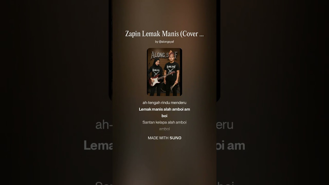 Zapin Lemak Manis (Cover Metal)