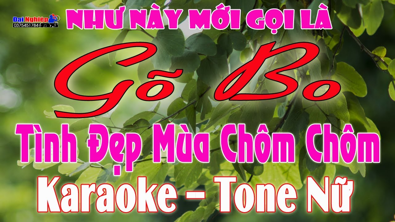 [ Bolero Gõ Bo ] Tình Đẹp Mùa Chôm Chôm Karaoke Tone Nữ Độc Và Lạ 2022 || Karaoke Đại Nghiệp