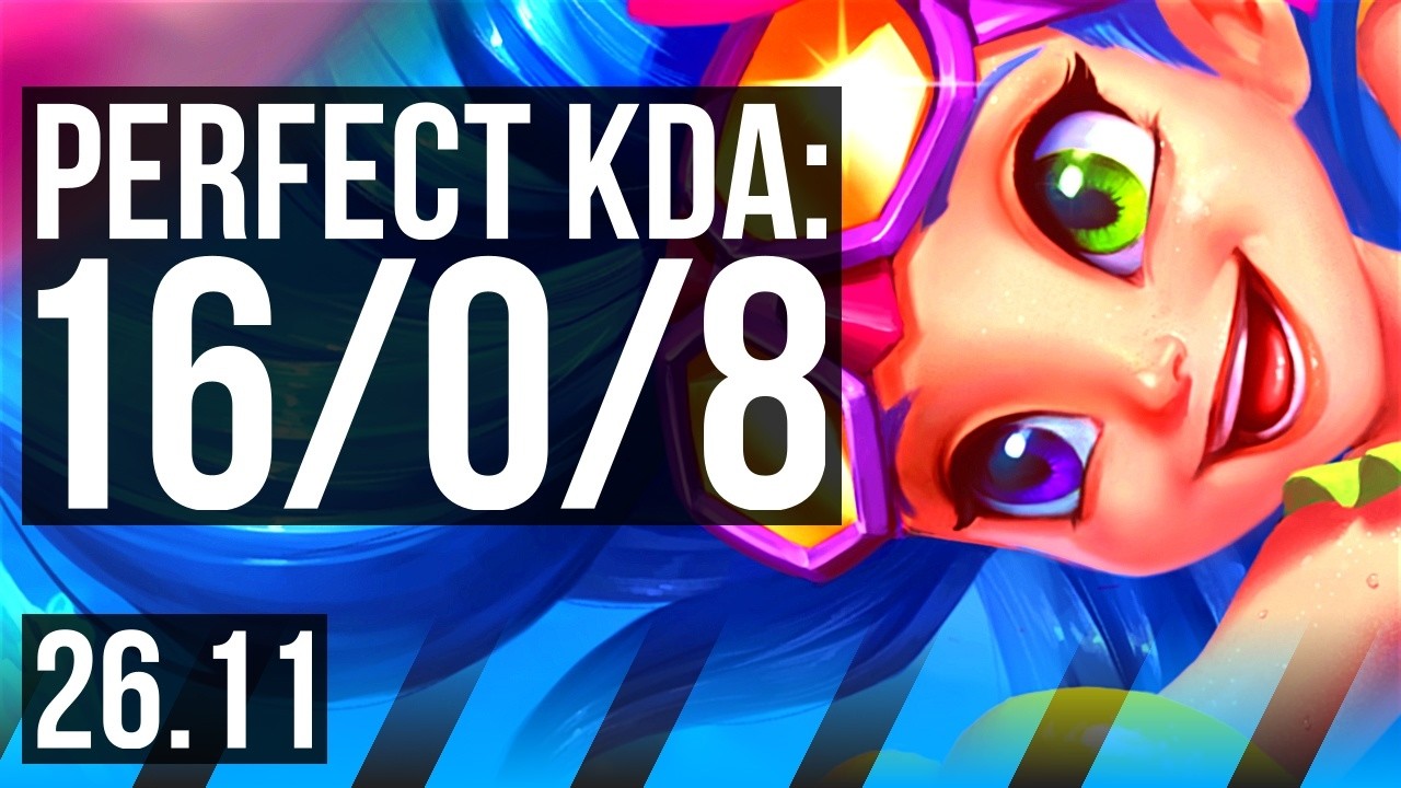 ZOE vs ZED (MID) | Perfect KDA: 16/0/8 | KR Master | 26.11