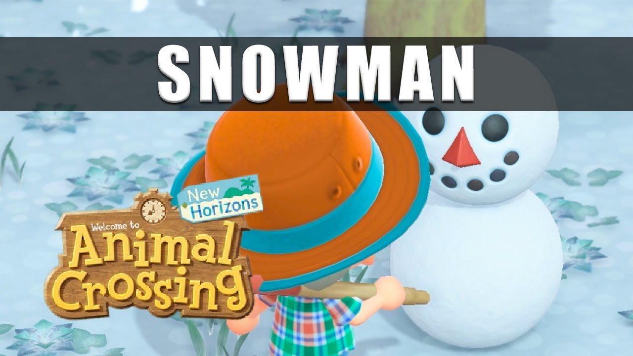 Как слепить снеговика в Animal Crossing New Horizons