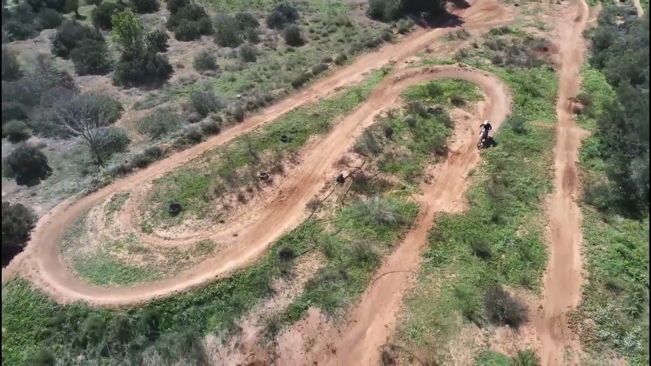 NEW Aerial View of Motocross 🏍 Ride Emergency 🚨 Landing / 💥Aterrizaje de Emergencia 2.7K 60fps
