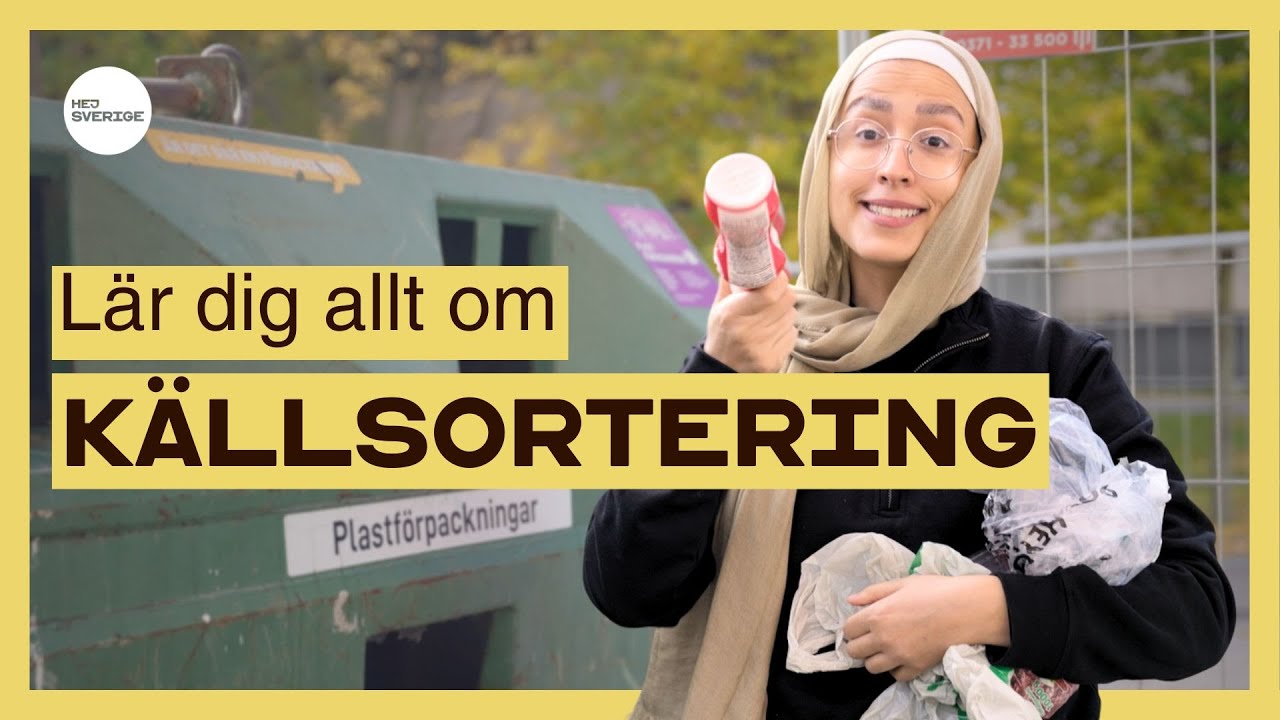 Allt du behöver veta om källsortering! | Återvinn rätt och undvik böter! | Sweden | Learn Swedish