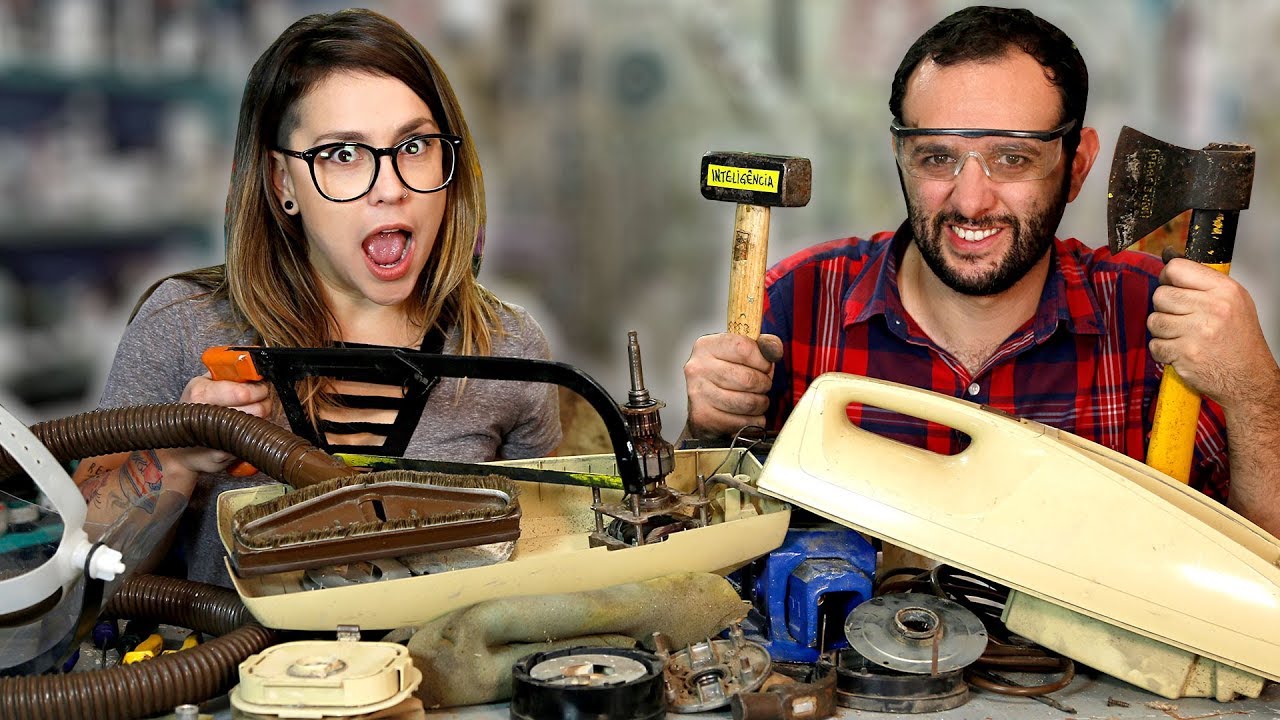 O que tem dentro de um aspirador ft. PATHY DOS REIS #OQueTemDentro 🔵Manual do Mundo