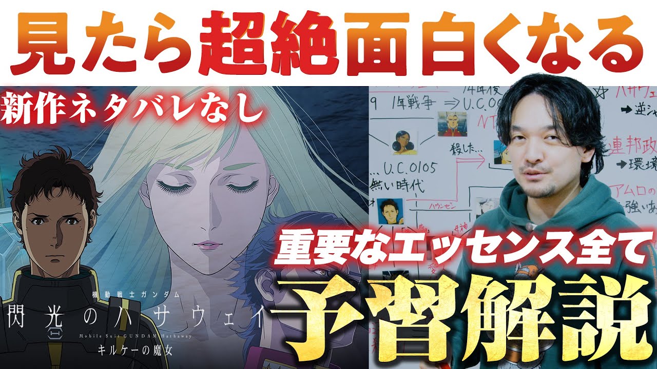 絶対見て！【予習復習】面白いエッセンス全解説！機動戦士ガンダム 閃光のハサウェイ キルケーの魔女【おまけの夜】