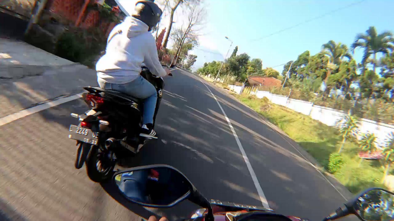 Riding ke cangar hampir kesenggol pick up