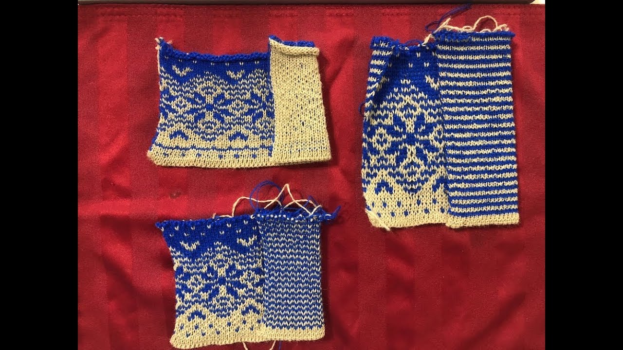 3  diferentes modos de hacer Jacquard