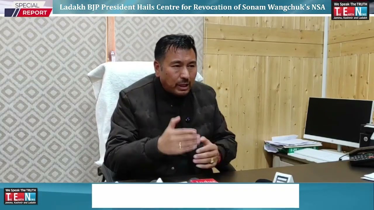 Ladakh BJP President Hails Centre for Revocation of Sonam Wangchuk's NSA