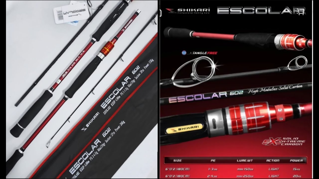 SXC SOLID X-TREME CARBON Light Jigging Series Joran Shikari Escolar 602