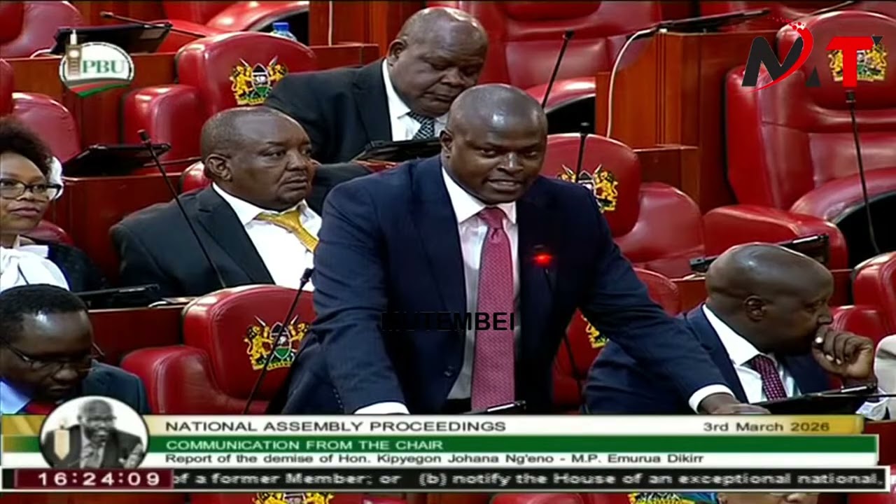 NDINDI NYORO EULOGIZING MP NG'ENO IN PARLIAMENT!!