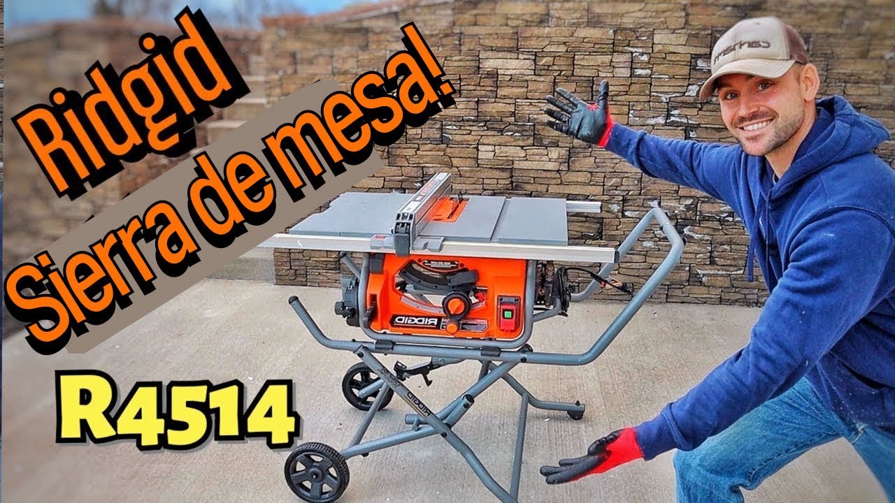Sierra de mesa Ridgid 10 R4514 Pro Jobsite - Unboxing, montaje y Reseña