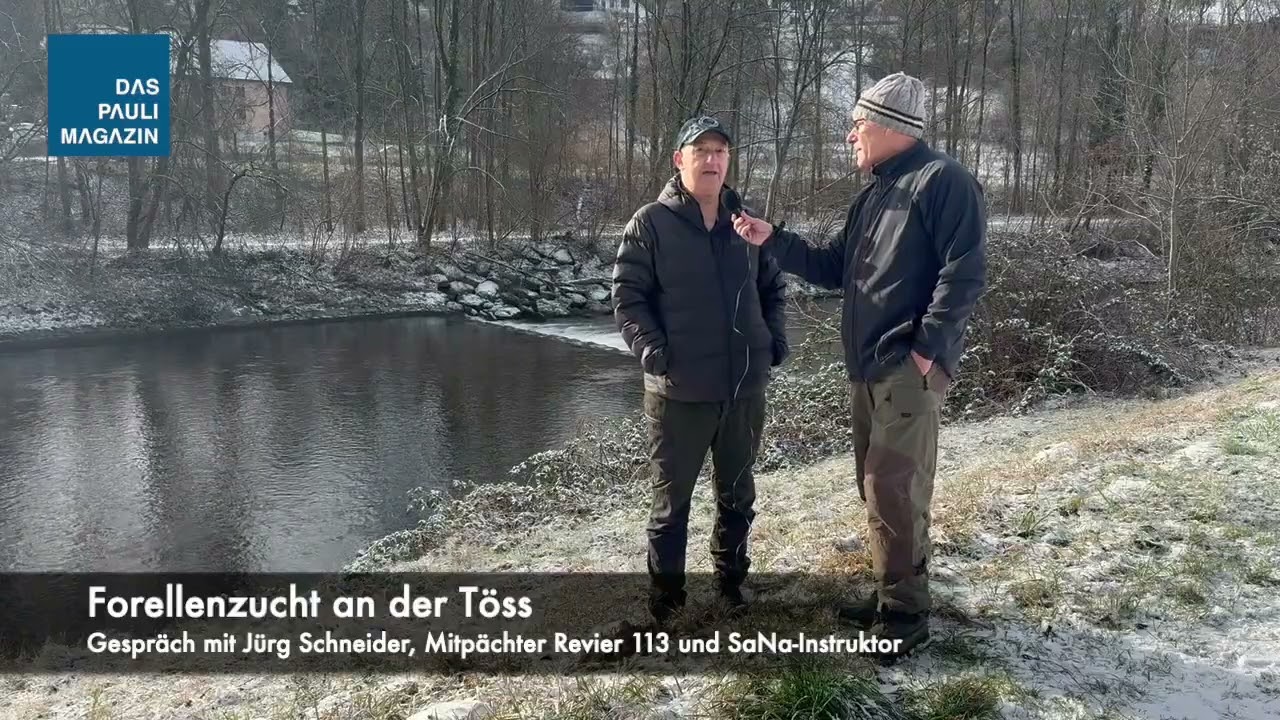 Fischzucht an der Töss: Gespräch mit Jürg Schneider, Mitpächter Revier 113 und SaNa-Instruktor.